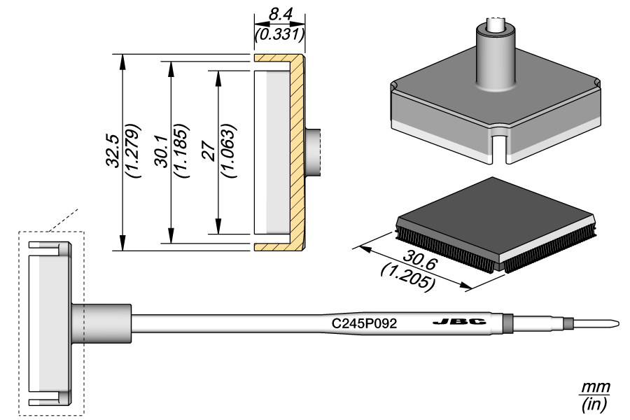 C245P092 - PQFP 160-P Cartridge 28 x 28